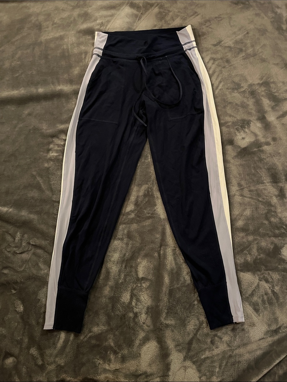 FP Movement by Free People Navy Track Joggers with White Side Panels